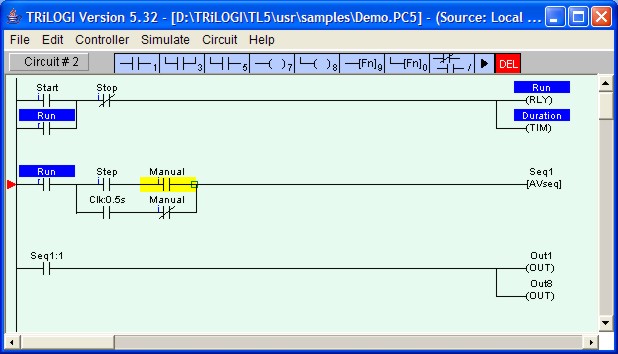 simulator for ladder logic program