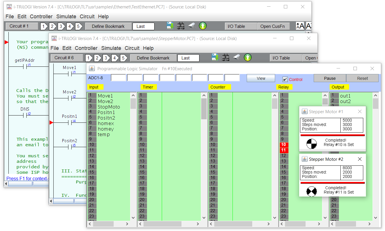 TRiLOGI Program Examples